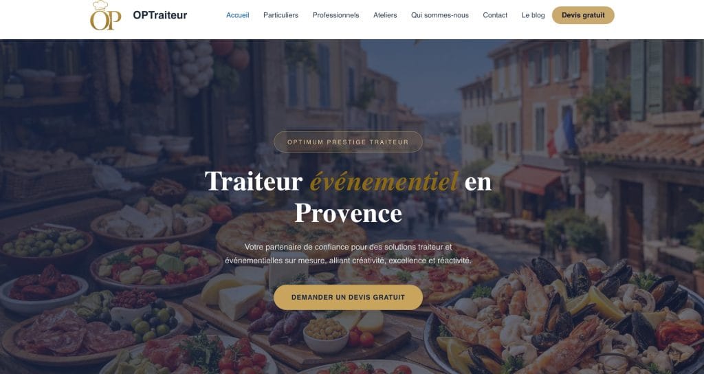 Site optraiteur.fr réalisé par DZIGNWEB